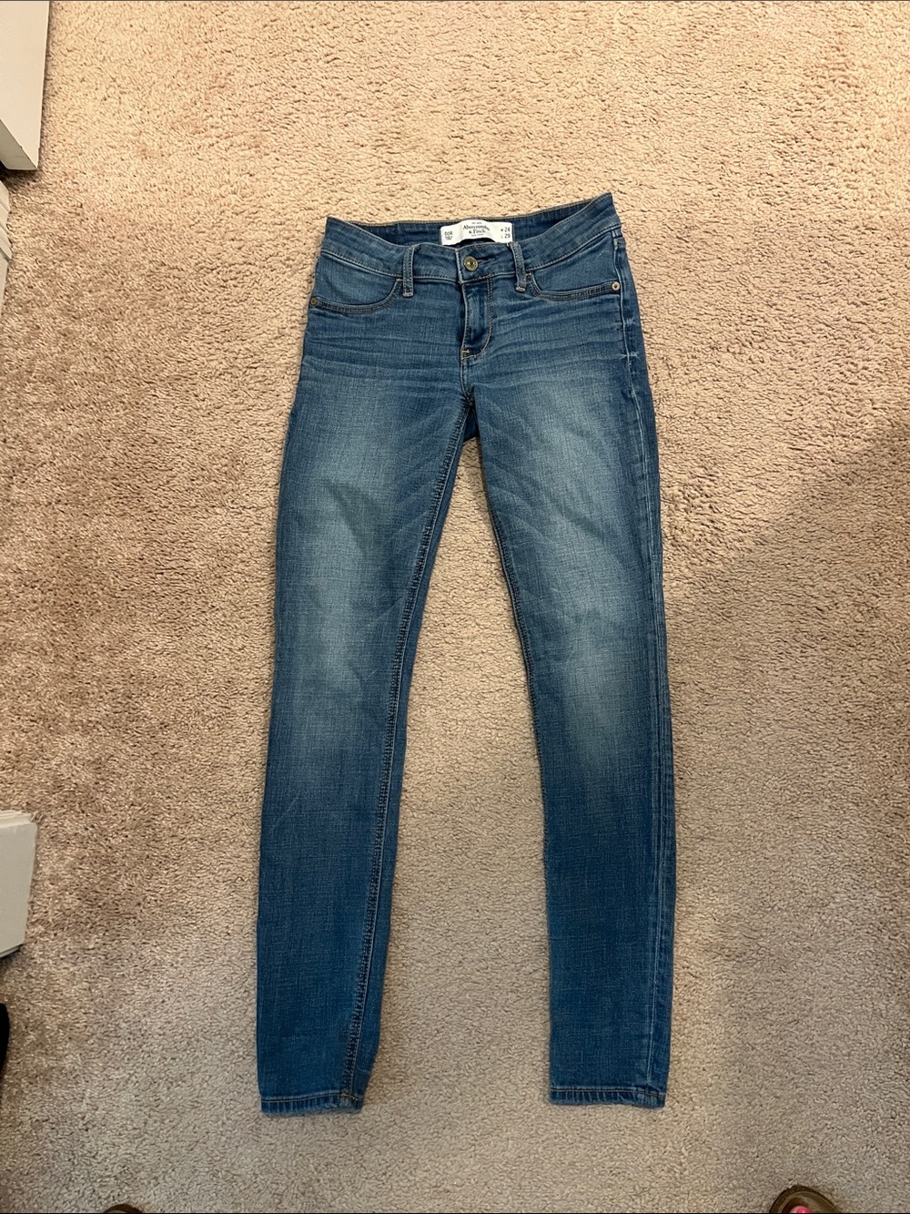 Women’s Blue Skinny Jeans - Classic Mid Wash